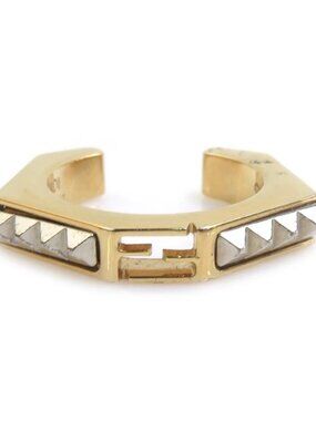 Auth FENDI Ring Gold Metal - h32536j